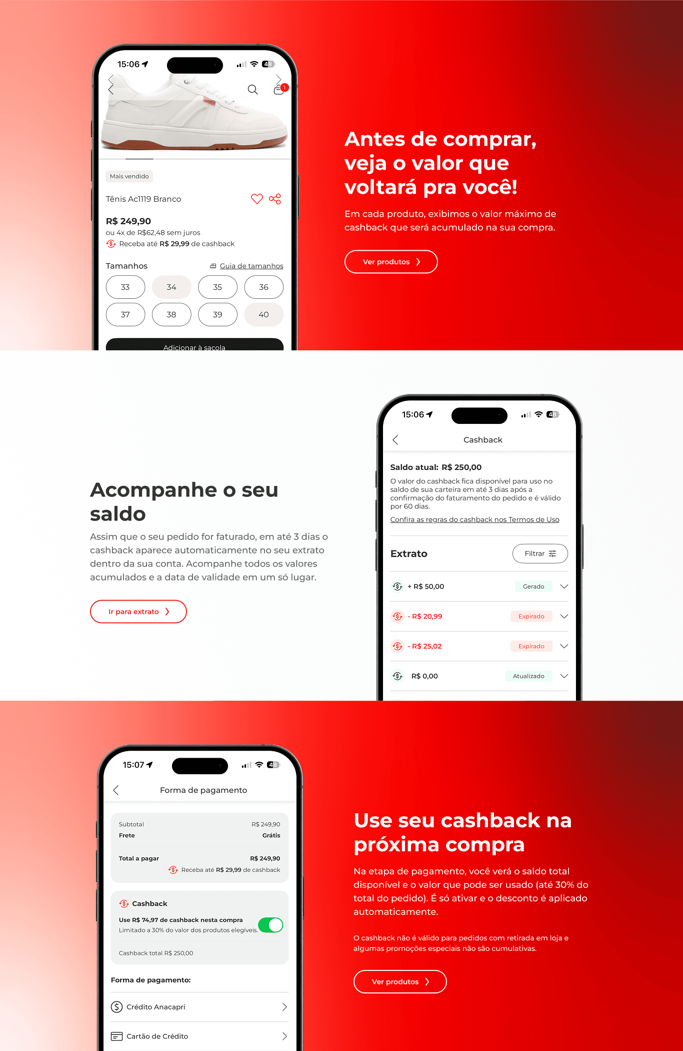 Cashback na jornada de compra